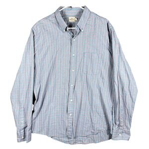 FAHERTY BRAND Mens XL Plaid Button Down Shirt Long Sleeve Cotton Casual Outdoors